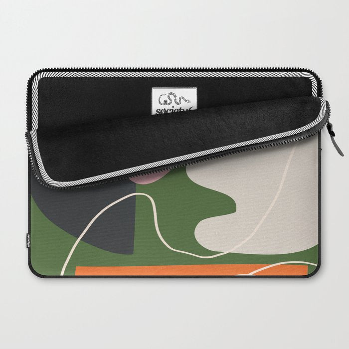 Minimal Colorful Abstract Shapes 6 Laptop Sleeve Gallery Image 2