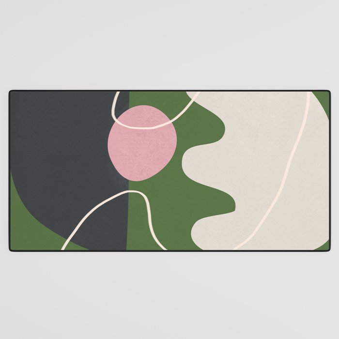 Minimal Colorful Abstract Shapes 6 Desk Mat Gallery Image 3