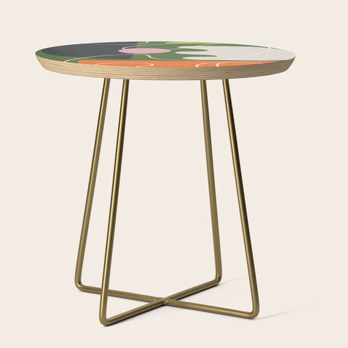 Minimal Colorful Abstract Shapes 6 Side Table Gallery Image 1
