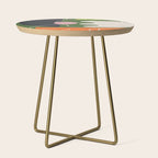 Minimal Colorful Abstract Shapes 6 Side Table Gallery Image 1