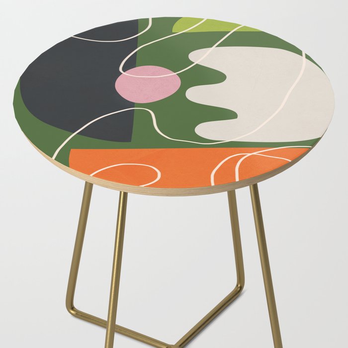 Minimal Colorful Abstract Shapes 6 Side Table Gallery Image 2