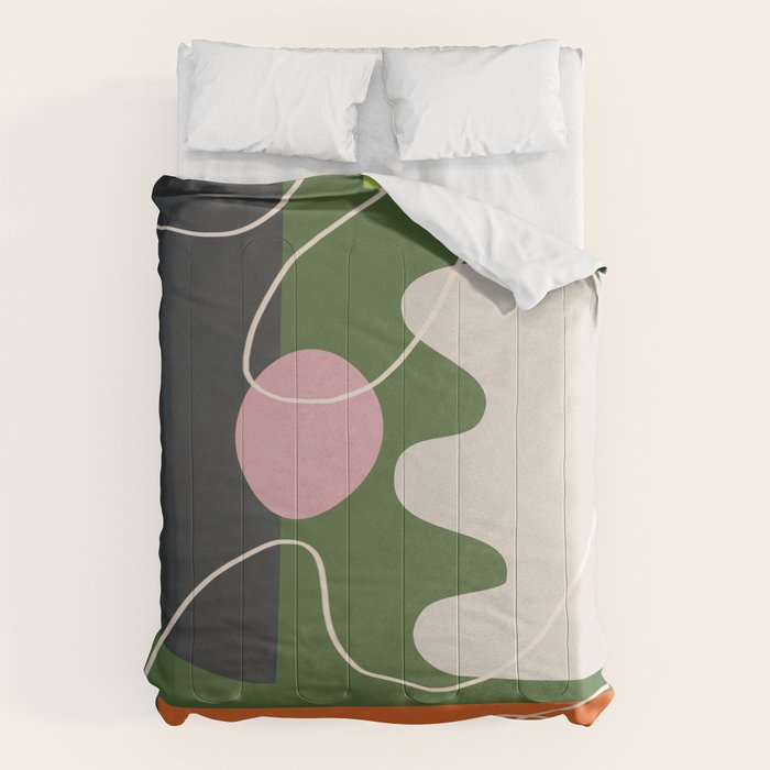 Minimal Colorful Abstract Shapes 6 Comforter Gallery Image 6