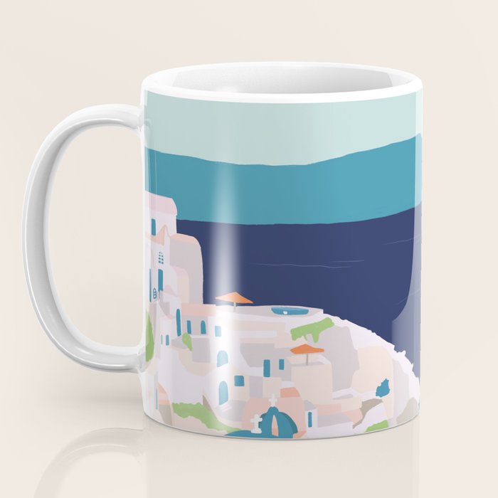 Santorini Greece Coffee Mug Gallery Image 3