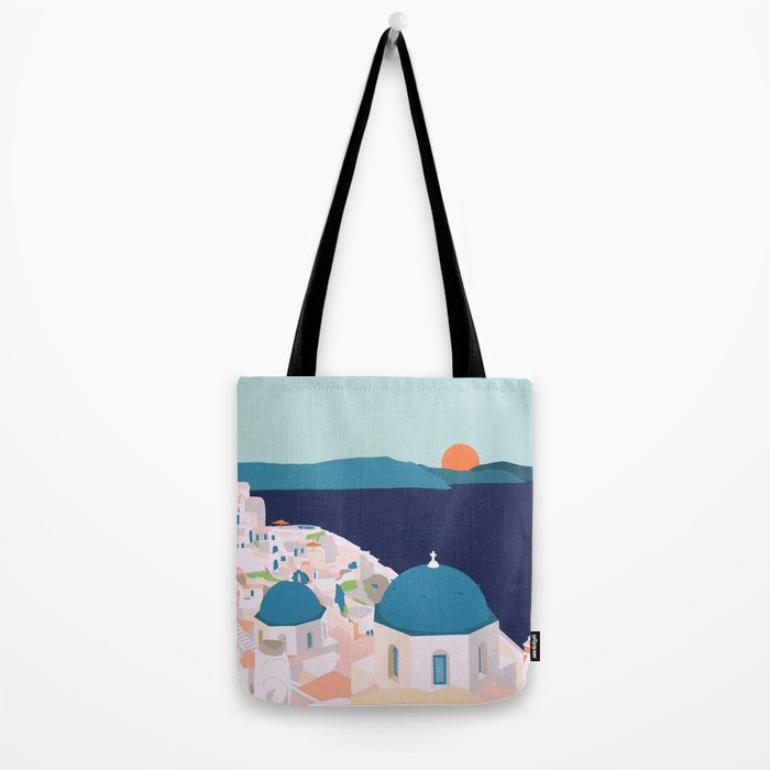 Santorini Greece Tote Bag Gallery Image 2