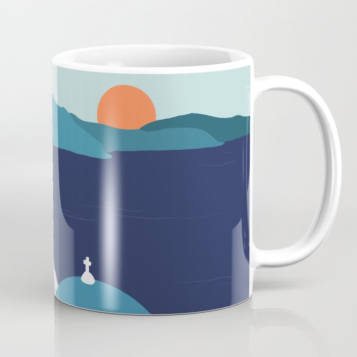 Santorini Greece Coffee Mug Gallery Image 1