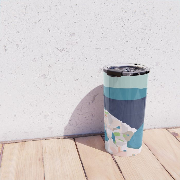 Santorini Greece Travel Mug Gallery Image 4
