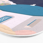 Santorini Greece Bath Mat Gallery Image 3
