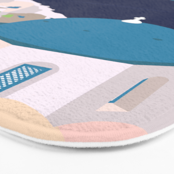 Santorini Greece Bath Mat Gallery Image 3