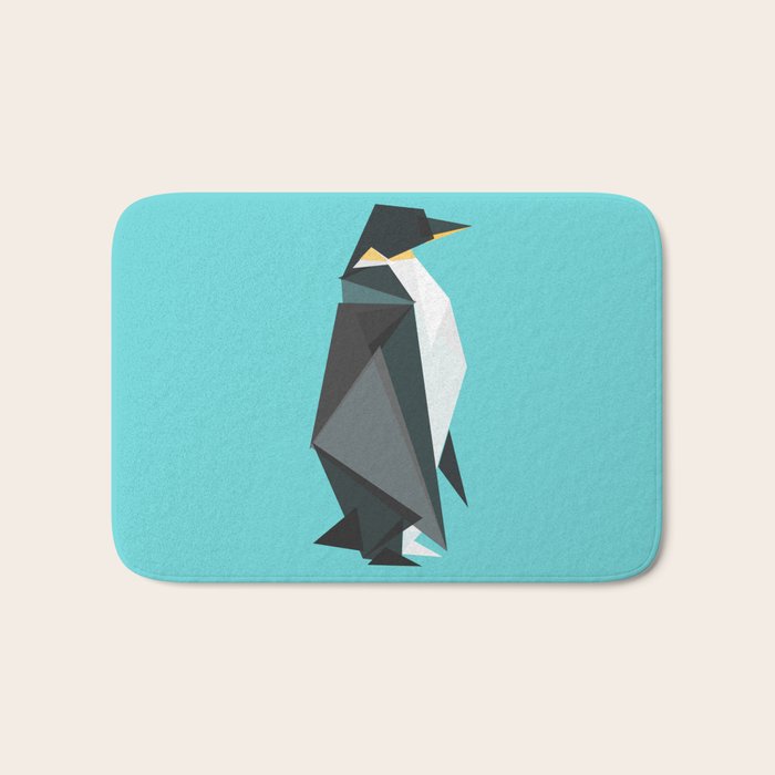 Fractal geometric emperor penguin Bath Mat Gallery Image 1