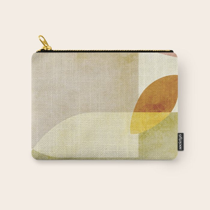 organic shapes boho nature abstract Carry All Pouch Gallery Image 1