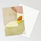 organic shapes boho nature abstract Stationery Card Gallery Image 2