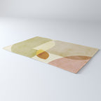 organic shapes boho nature abstract Rug Gallery Image 3