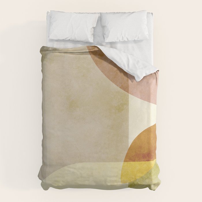 organic shapes boho nature abstract Duvet Cover Gallery Image 1