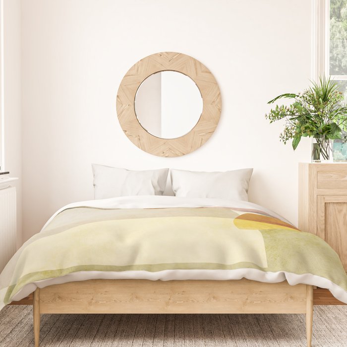 organic shapes boho nature abstract Duvet Cover Gallery Image 3