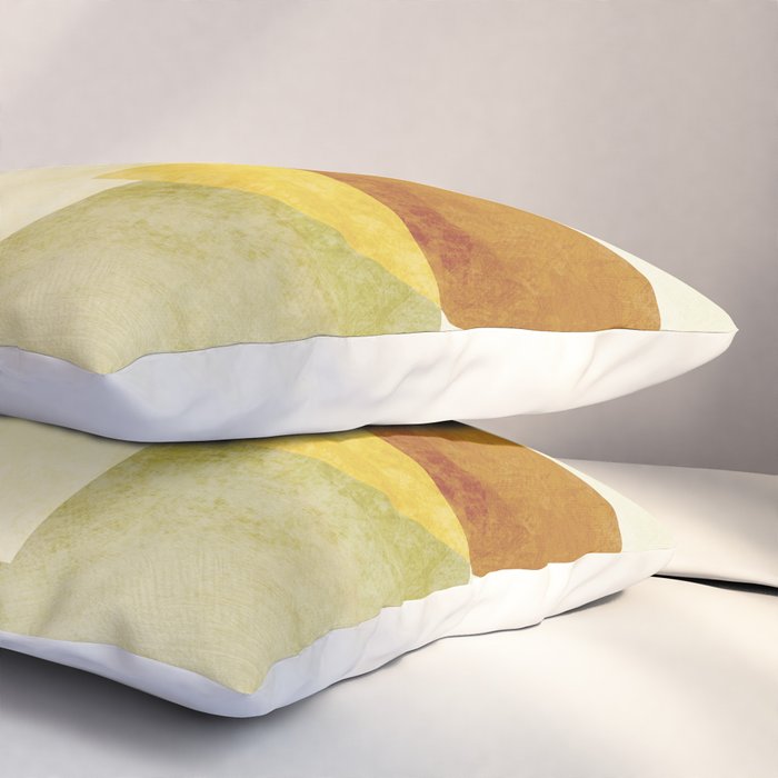organic shapes boho nature abstract Pillow Sham Gallery Image 3
