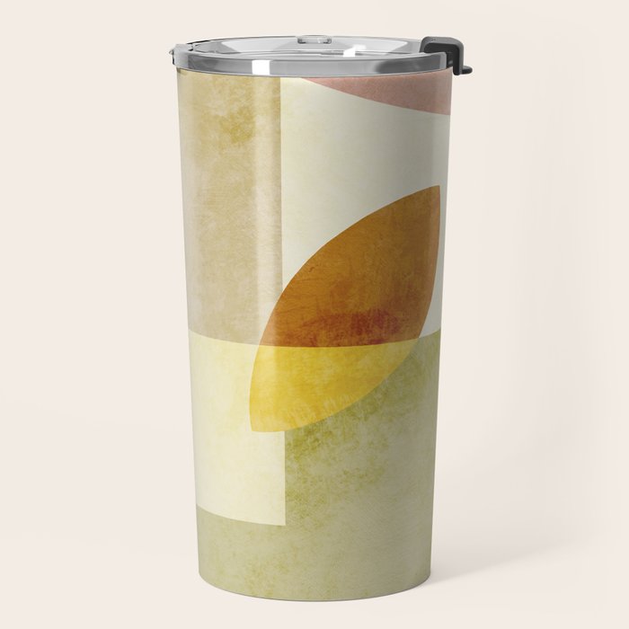 organic shapes boho nature abstract Travel Mug Gallery Image 2