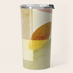 organic shapes boho nature abstract Travel Mug Gallery Image 2