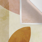 organic shapes boho nature abstract Wall Tapestry Gallery Image 3