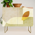organic shapes boho nature abstract Credenza Gallery Image 1