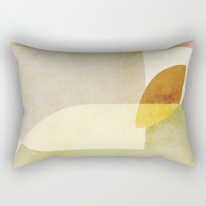 organic shapes boho nature abstract Rectangular Pillow Gallery Image 1