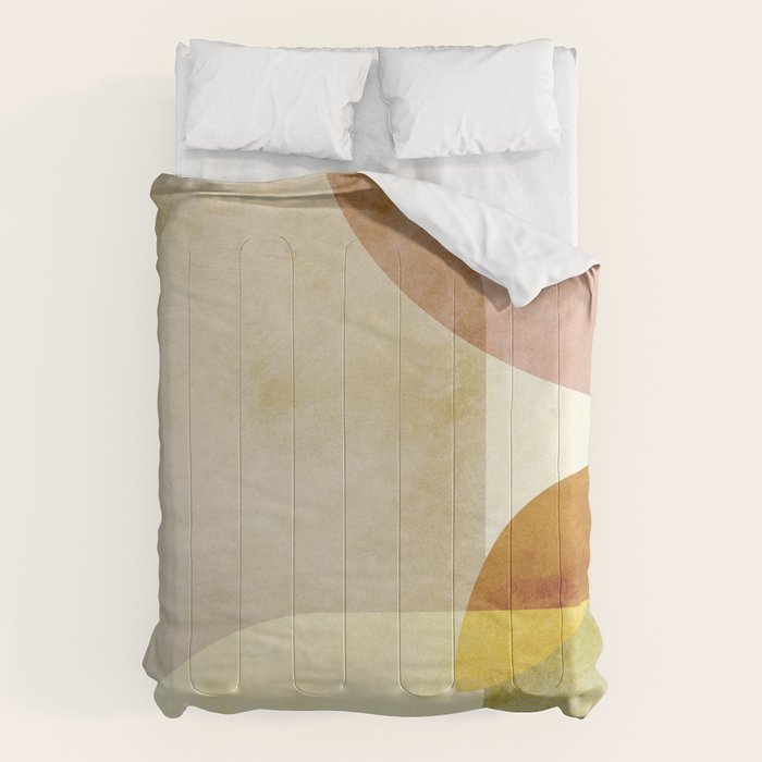 organic shapes boho nature abstract Comforter Gallery Image 1
