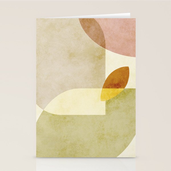 organic shapes boho nature abstract Stationery Card Gallery Image 1