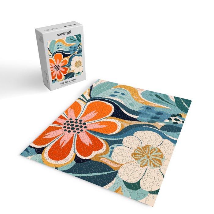 Austin Flower Market Print Jigsaw Puzzle Gallery Image 2