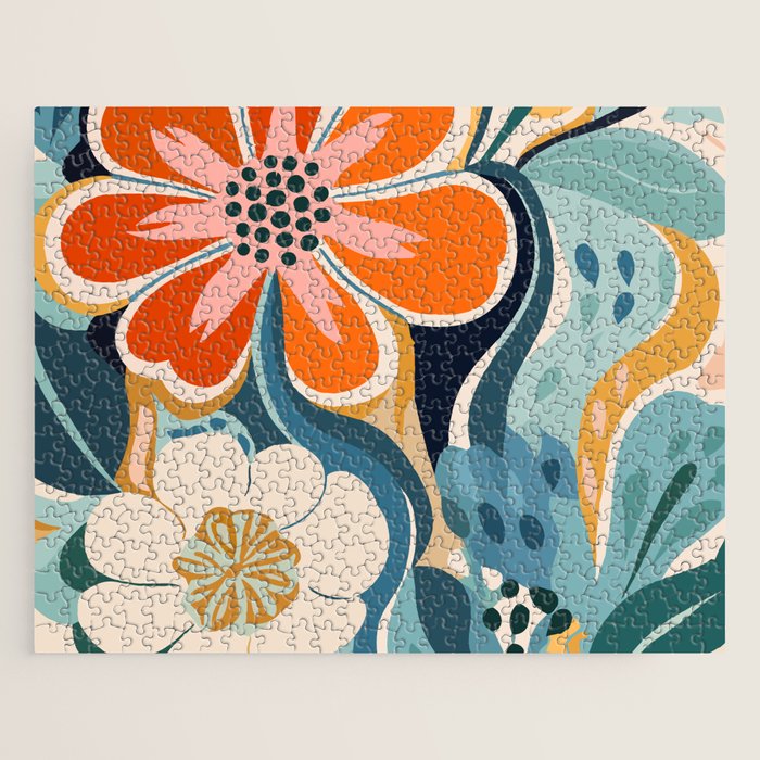 Austin Flower Market Print Jigsaw Puzzle Gallery Image 1