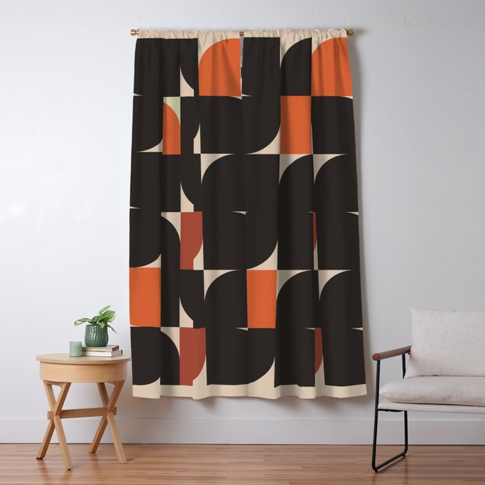 Geometric Shapes 254 Window Curtain Gallery Image 1
