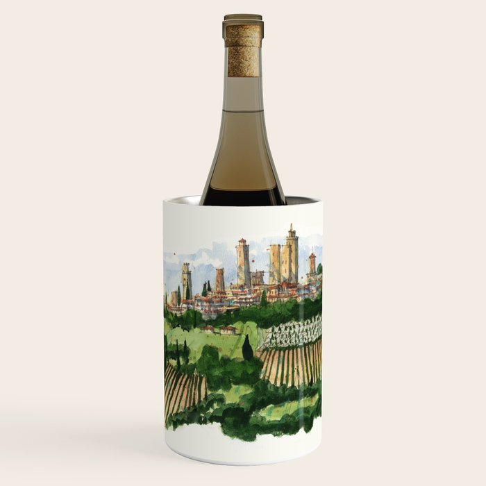 San Gimignano Landscape Wine Chiller Gallery Image 1