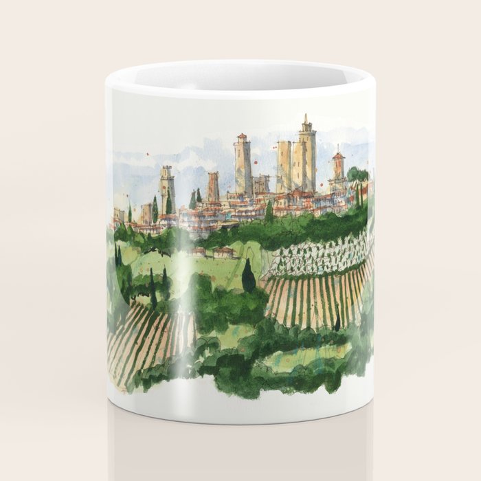 San Gimignano Landscape Coffee Mug Gallery Image 4