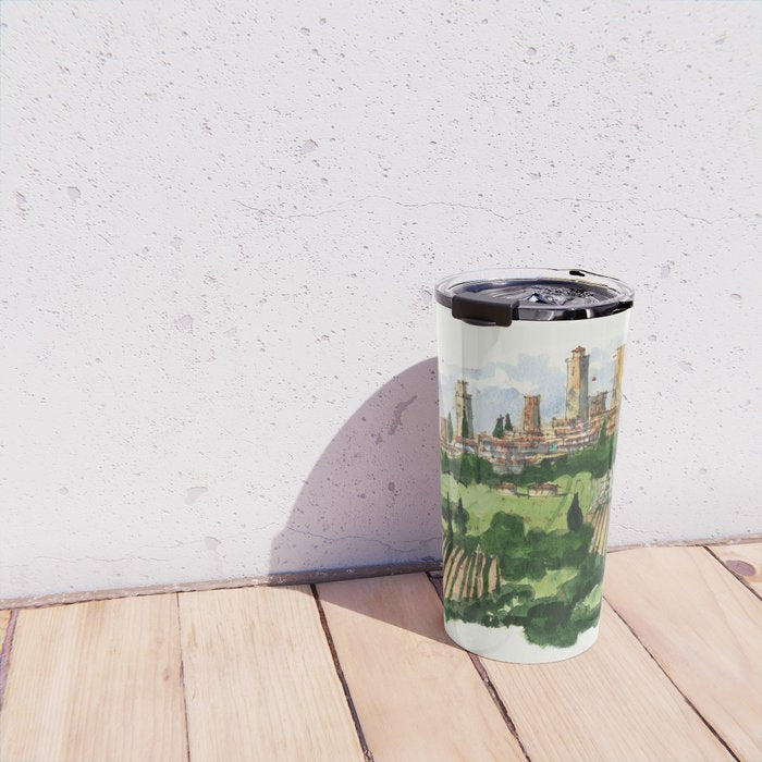San Gimignano Landscape Travel Mug Gallery Image 4