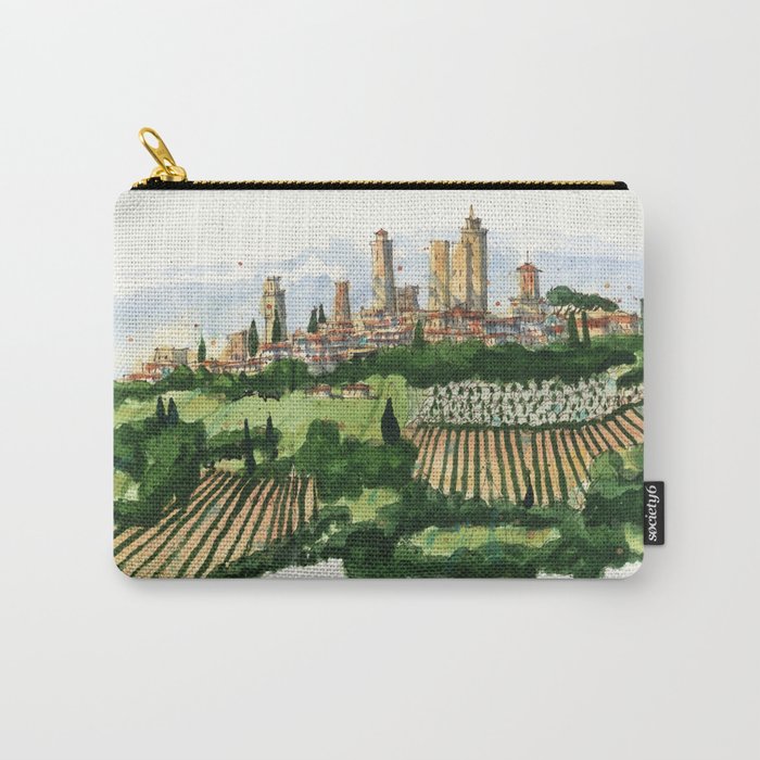 San Gimignano Landscape Carry All Pouch Gallery Image 1