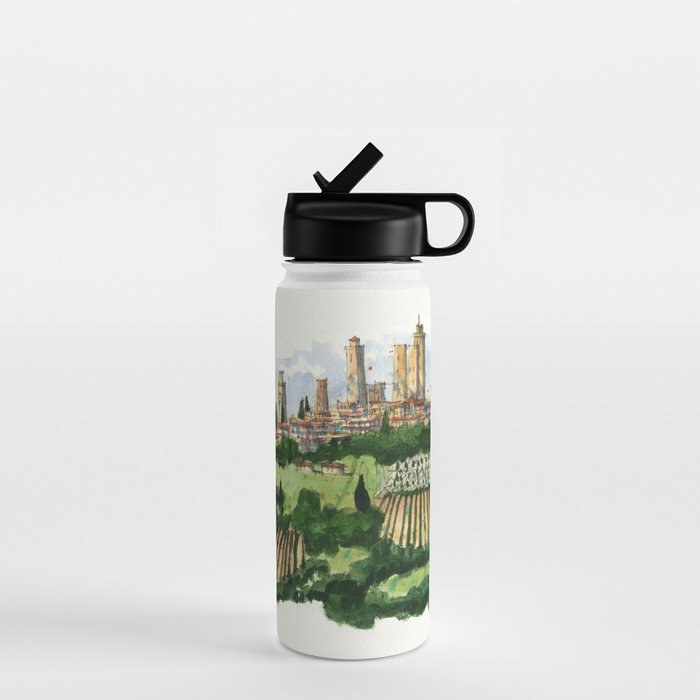 San Gimignano Landscape Water Bottle Gallery Image 1