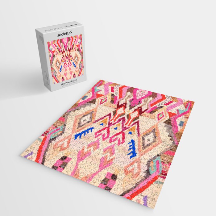 Traditional Vintage Moroccan Berber Design Jigsaw Puzzle Gallery Image 2