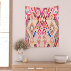 Traditional Vintage Moroccan Berber Design Wall Tapestry Gallery Image 2