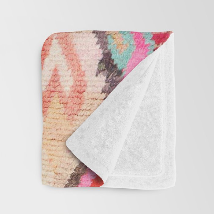 Traditional Vintage Moroccan Berber Design Throw Blanket Gallery Image 3