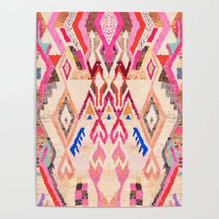 Traditional Vintage Moroccan Berber Design Poster Gallery Image 1