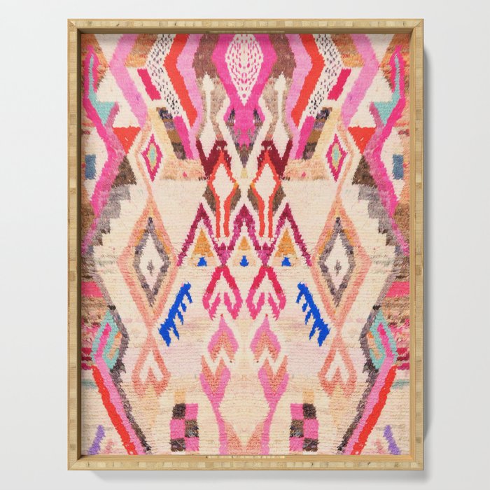 Traditional Vintage Moroccan Berber Design Serving Tray Gallery Image 1