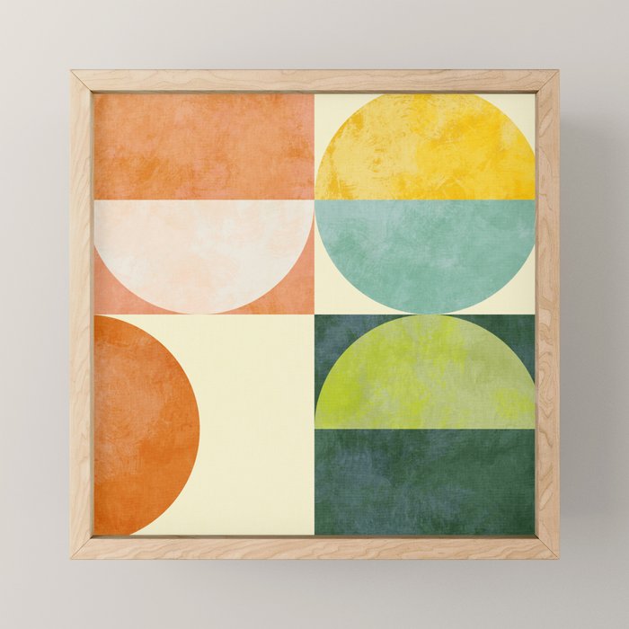 Abstract geometry checker 2 Mini Art Print Gallery Image 1