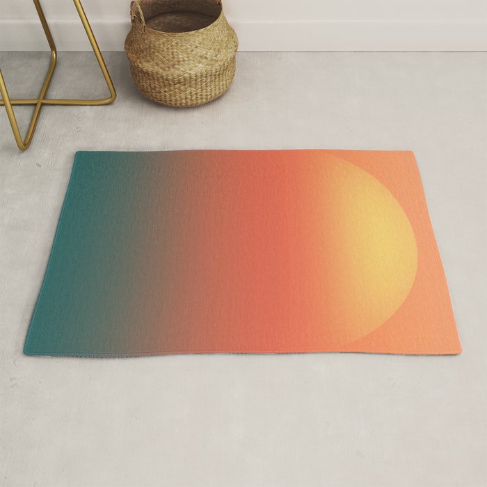 Ocean sunrise Rug Gallery Image 1