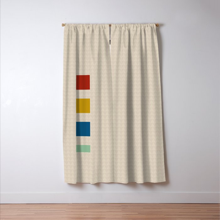 four elements II tweed and primary colors Window Curtain Gallery Image 3