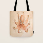 Octopus from "Mollusques Méditeranéens" by Jean Baptiste Vérany, 1851 Tote Bag Gallery Image 1
