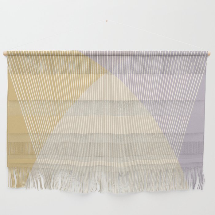 Cecilia Shapes I - Neutral Yellow and Purple Wall Hanging Gallery Image 1