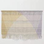 Cecilia Shapes I - Neutral Yellow and Purple Wall Hanging Gallery Image 1