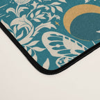 Celestial Unicorns In Turquoise and Gold Desk Mat Gallery Image 4