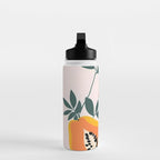 PAPA-YAY! Tropical Fruit Papaya, Vintage Botanical Illustration, Juicy Summer Seashore Food Exotic, Fresh Sweet Bohemian Painting Water Bottle Gallery Image 3