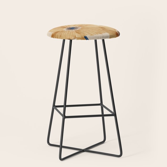 Poppies flowers watercolor Stool Gallery Image 1