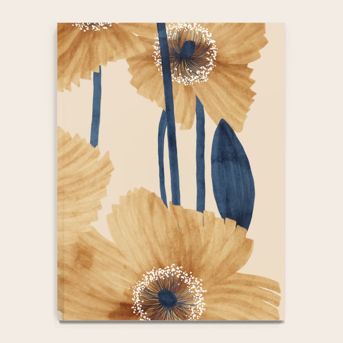 Poppies flowers watercolor Notebook Gallery Image 4