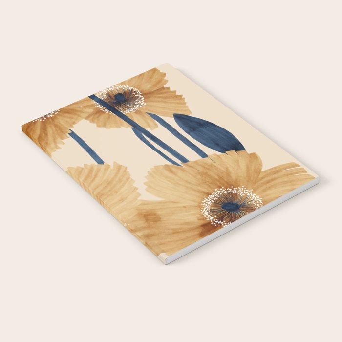 Poppies flowers watercolor Notebook Gallery Image 2